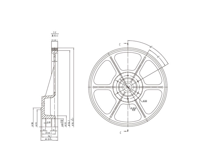 FN-MCL-015 handrail drive wheel