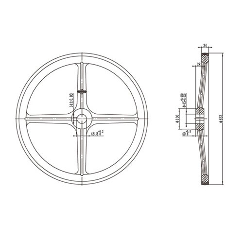 FN-MCL-005 handrail drive wheel